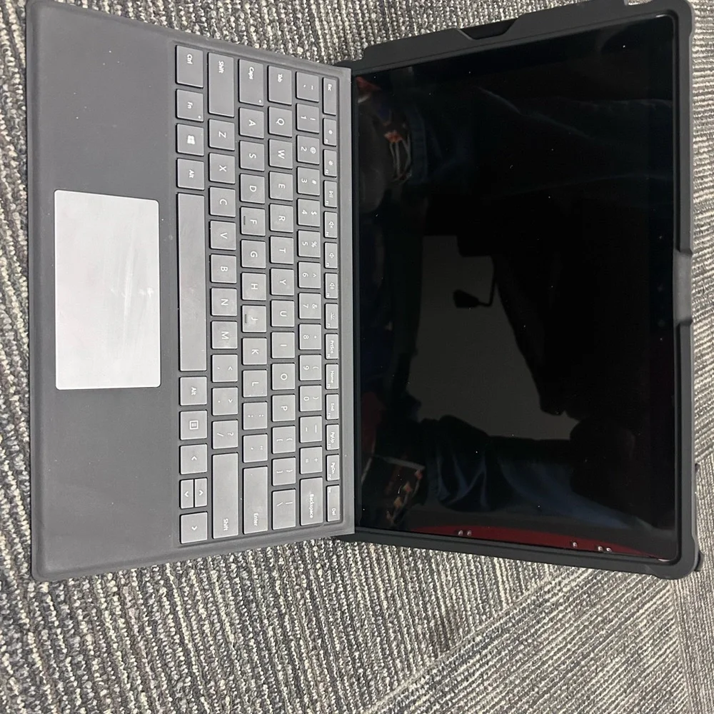 Microsoft Tablet with Black Keyboard Cover